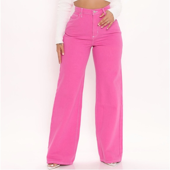 Fuchsia Skater Jeans - Picture 1 of 3
